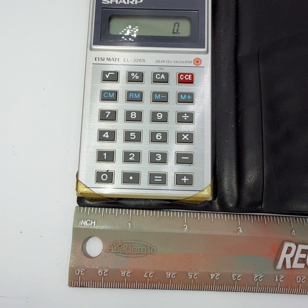 Sharp EL-326S Calculator with Case - Picture 8 of 9